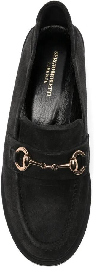 SERGIO MORETTI FIRENZE Loafers met horsebitdetail Zwart - Foto 4