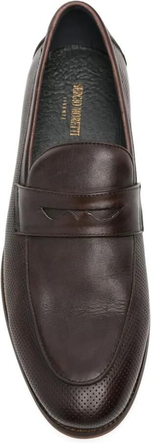 SERGIO MORETTI FIRENZE Loafers met kwastje Bruin - Foto 4