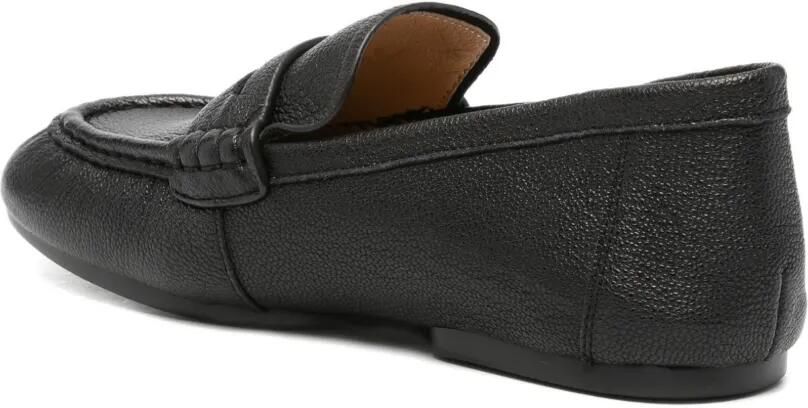 SERGIO MORETTI FIRENZE Loafers met logoplakkaat Zwart - Foto 3