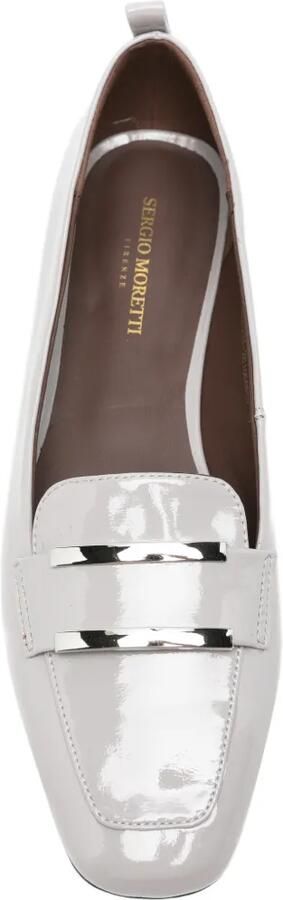 SERGIO MORETTI FIRENZE Loafers met metalen bandje Grijs - Foto 4