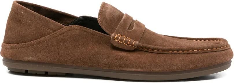 SERGIO MORETTI FIRENZE Loafers met suède afwerking Bruin - Foto 1