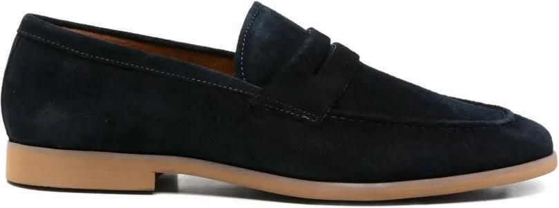 SERGIO MORETTI FIRENZE Loafers met suède penny slot Blauw
