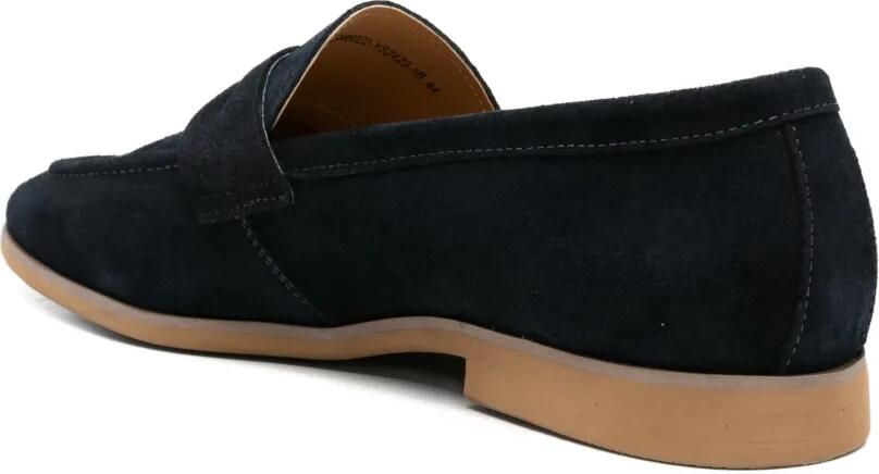 SERGIO MORETTI FIRENZE Loafers met suède penny slot Blauw - Foto 3