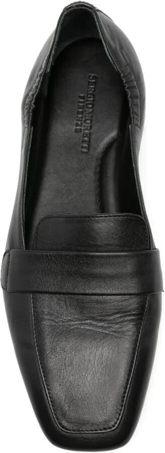 SERGIO MORETTI FIRENZE Loafers met vierkante neus Zwart - Foto 2