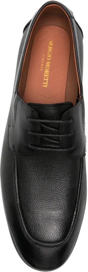 SERGIO MORETTI FIRENZE Oxford leren veterschoenen Zwart - Foto 3