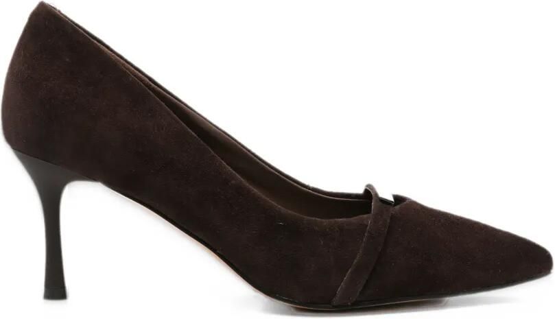 SERGIO MORETTI FIRENZE pointed-toe bar-detail pumps Bruin
