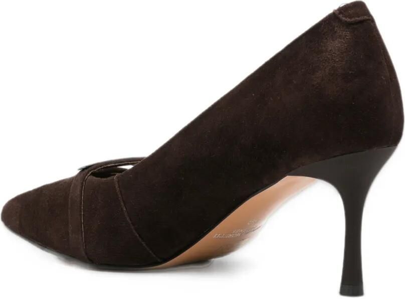 SERGIO MORETTI FIRENZE pointed-toe bar-detail pumps Bruin - Foto 3