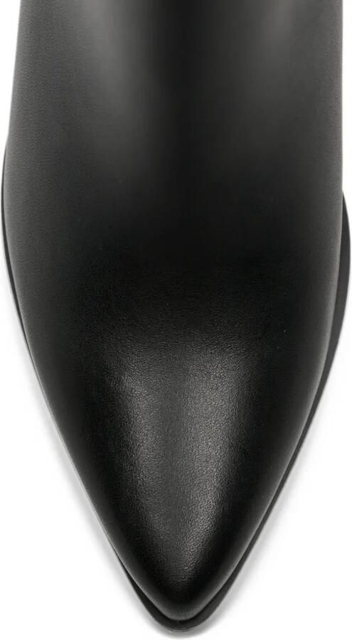 SERGIO MORETTI FIRENZE pointed-toe block-heel ankle boots Zwart - Foto 4