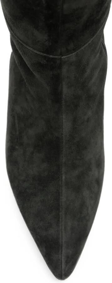 SERGIO MORETTI FIRENZE pointed-toe knee-high boots Zwart