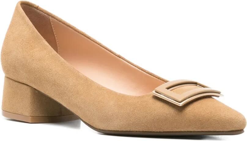 SERGIO MORETTI FIRENZE Pumps met gespdetail Beige