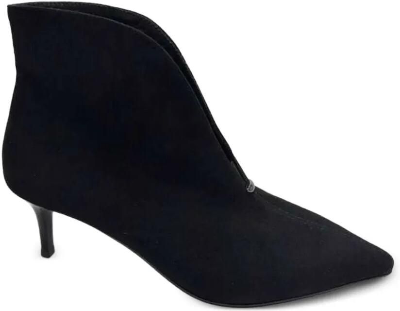 SERGIO MORETTI FIRENZE Pumps met puntige neus en V-detail Zwart