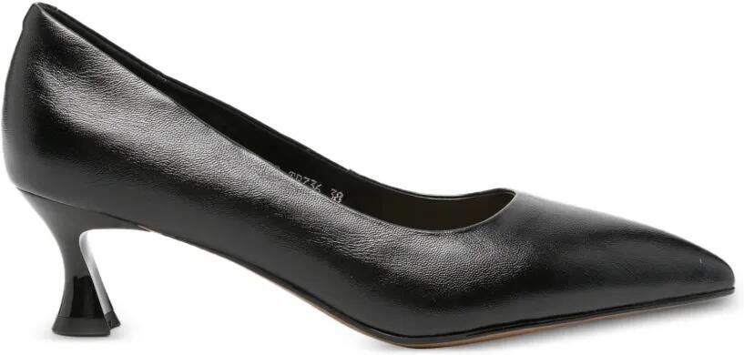 SERGIO MORETTI FIRENZE Pumps met puntige neus en zandloper hak Zwart