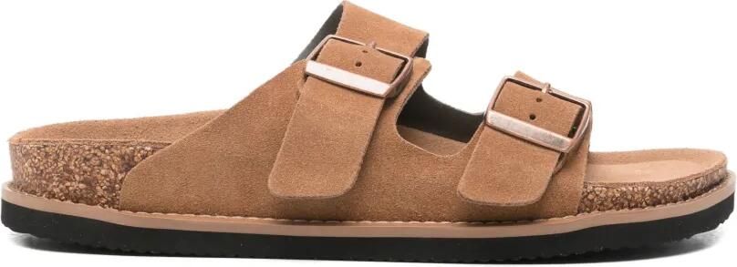 SERGIO MORETTI FIRENZE Sandalen met dubbele bandjes Bruin