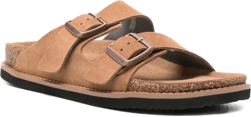 SERGIO MORETTI FIRENZE Sandalen met dubbele bandjes Bruin - Foto 3