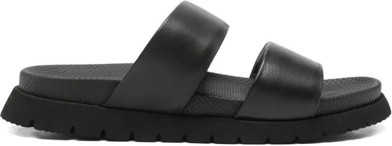 SERGIO MORETTI FIRENZE Sandalen met dubbele bandjes Zwart
