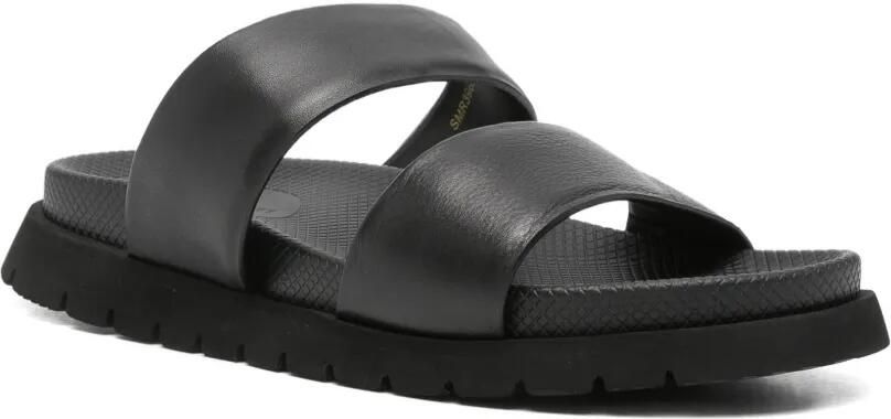 SERGIO MORETTI FIRENZE Sandalen met dubbele bandjes Zwart - Foto 4
