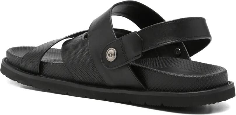 SERGIO MORETTI FIRENZE Sandalen met gekruiste bandjes Zwart - Foto 4