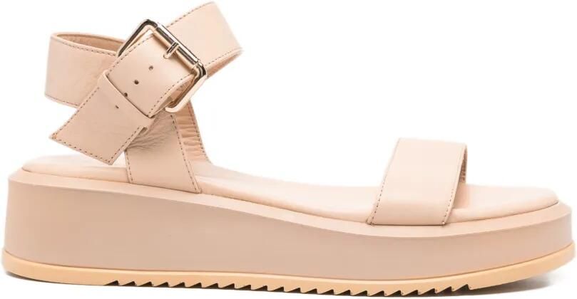 SERGIO MORETTI FIRENZE Sandalen met gesp Beige