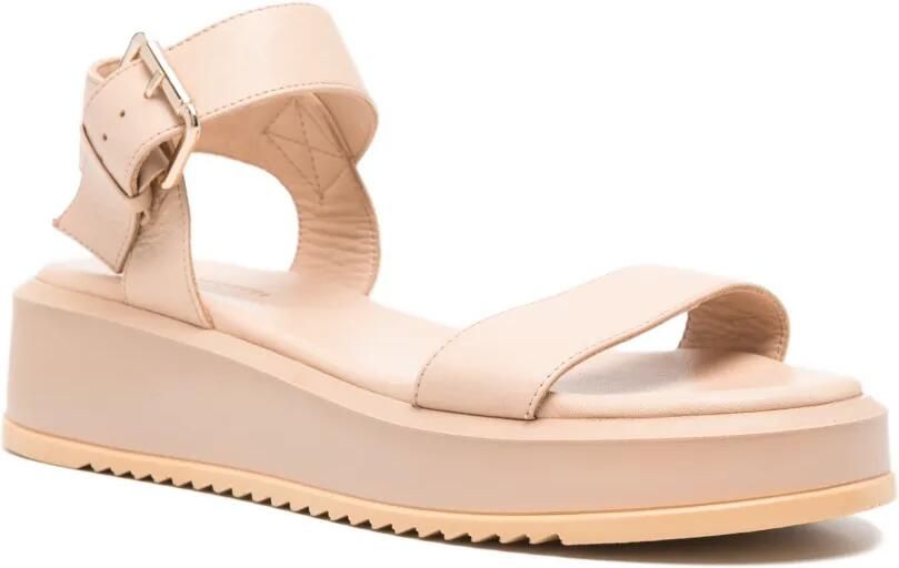 SERGIO MORETTI FIRENZE Sandalen met gesp Beige - Foto 3