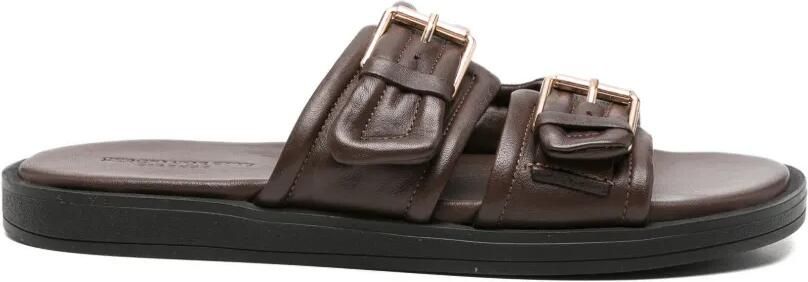 SERGIO MORETTI FIRENZE Sandalen met gesp Bruin