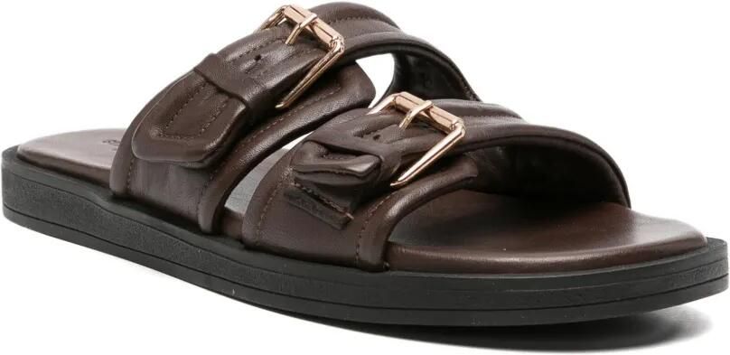 SERGIO MORETTI FIRENZE Sandalen met gesp Bruin - Foto 3
