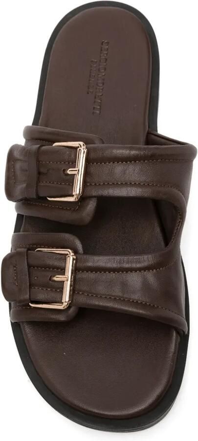 SERGIO MORETTI FIRENZE Sandalen met gesp Bruin - Foto 2