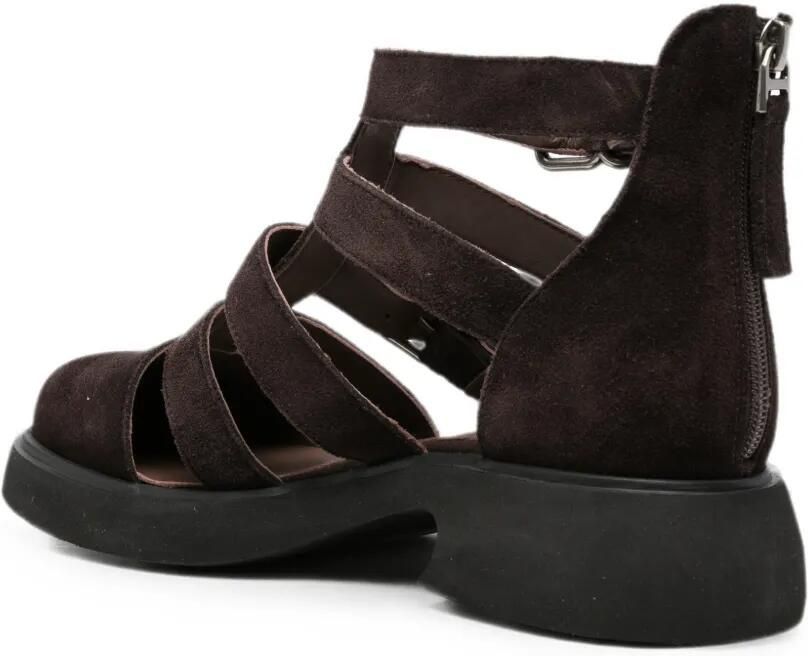 SERGIO MORETTI FIRENZE Sandalen met gesp Bruin - Foto 2