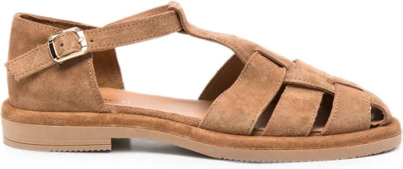SERGIO MORETTI FIRENZE Sandalen met gesp Bruin