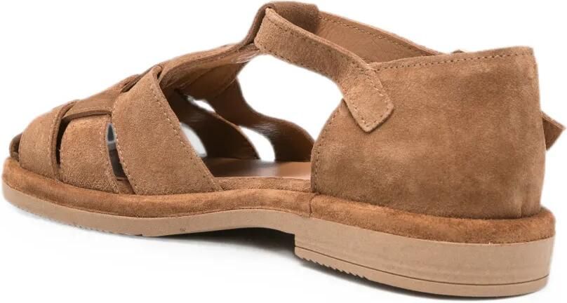 SERGIO MORETTI FIRENZE Sandalen met gesp Bruin - Foto 3