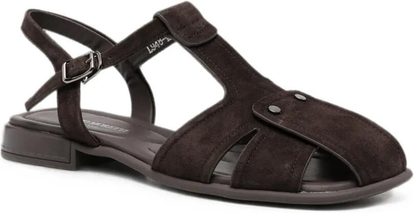 SERGIO MORETTI FIRENZE Sandalen met gesp Bruin - Foto 3