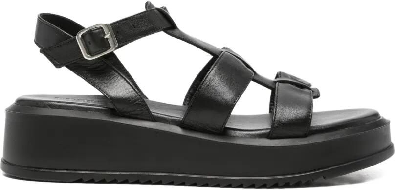 SERGIO MORETTI FIRENZE Sandalen met gesp Zwart
