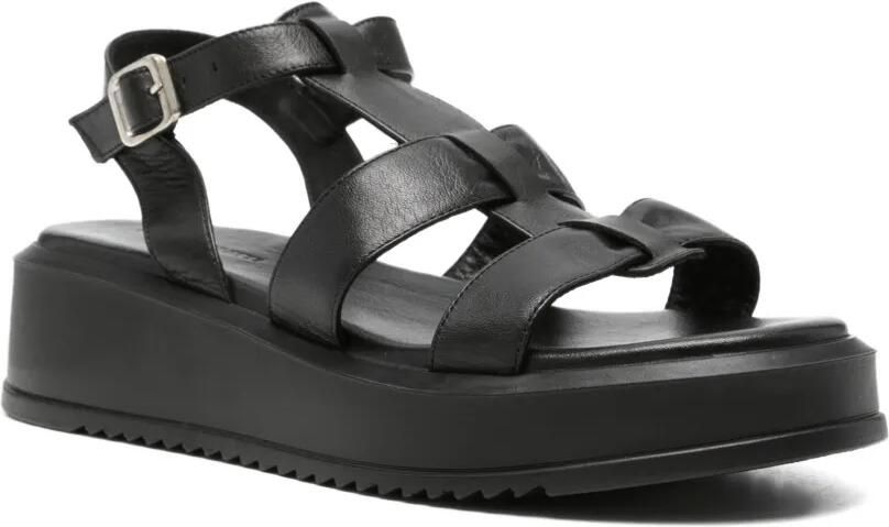 SERGIO MORETTI FIRENZE Sandalen met gesp Zwart - Foto 2