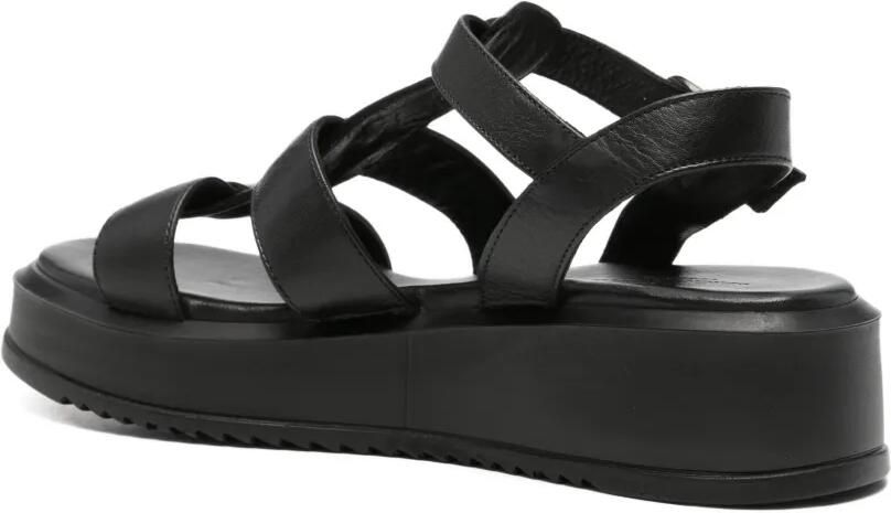 SERGIO MORETTI FIRENZE Sandalen met gesp Zwart - Foto 3