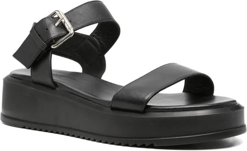 SERGIO MORETTI FIRENZE Sandalen met gesp Zwart - Foto 3