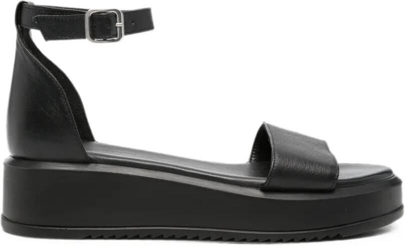 SERGIO MORETTI FIRENZE Sandalen met gesp Zwart