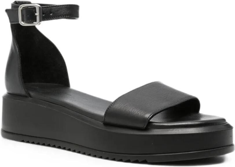 SERGIO MORETTI FIRENZE Sandalen met gesp Zwart - Foto 3