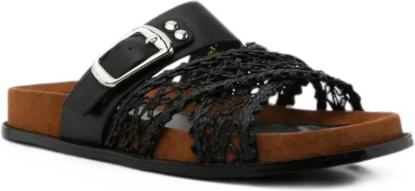 SERGIO MORETTI FIRENZE Sandalen met gesp Zwart - Foto 3
