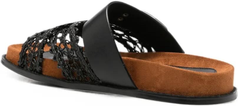 SERGIO MORETTI FIRENZE Sandalen met gesp Zwart - Foto 4