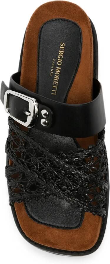 SERGIO MORETTI FIRENZE Sandalen met gesp Zwart - Foto 2