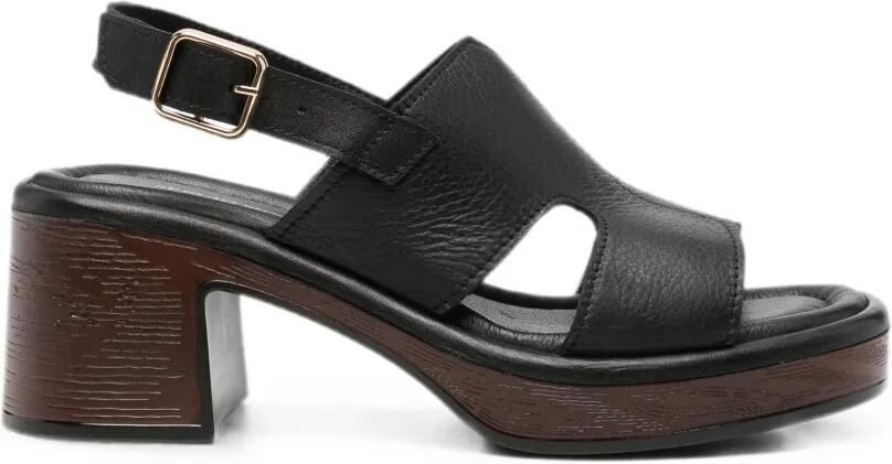 SERGIO MORETTI FIRENZE Sandalen met gesp Zwart