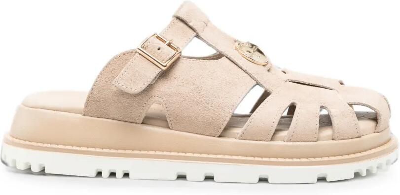 SERGIO MORETTI FIRENZE Sandalen met gespsluiting Beige
