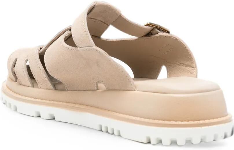 SERGIO MORETTI FIRENZE Sandalen met gespsluiting Beige - Foto 2