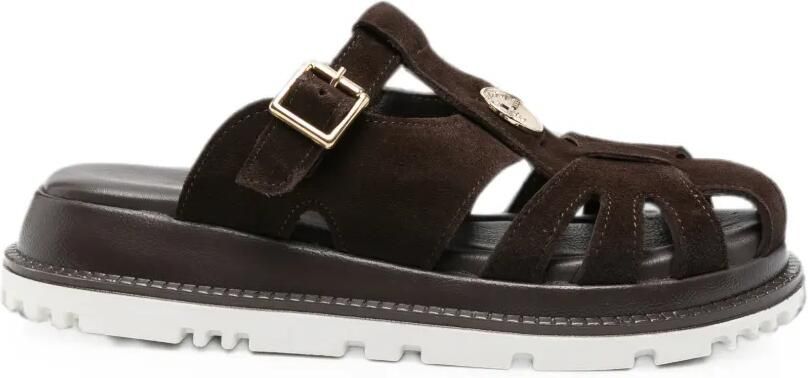 SERGIO MORETTI FIRENZE Sandalen met gespsluiting Bruin