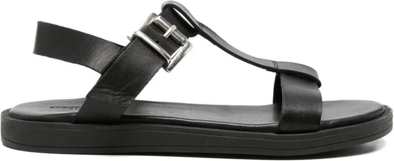 SERGIO MORETTI FIRENZE Sandalen met gespsluiting en T-bandje Zwart