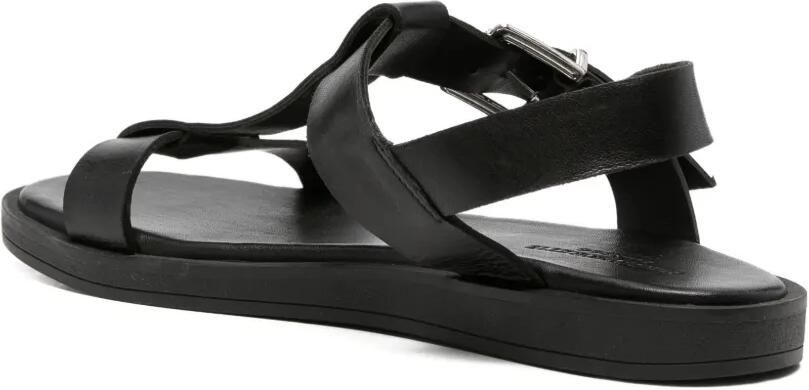 SERGIO MORETTI FIRENZE Sandalen met gespsluiting en T-bandje Zwart - Foto 4