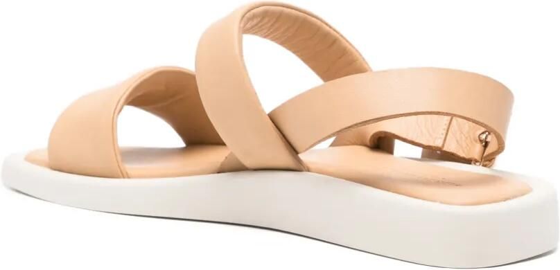 SERGIO MORETTI FIRENZE Sandalen met gewatteerd bandje en gespsluiting Beige - Foto 3