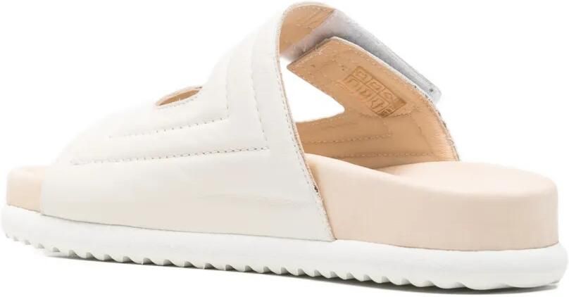 SERGIO MORETTI FIRENZE Sandalen met klittenband Beige - Foto 3