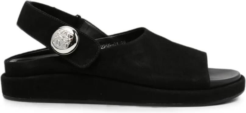 SERGIO MORETTI FIRENZE Sandalen met klittenband Zwart