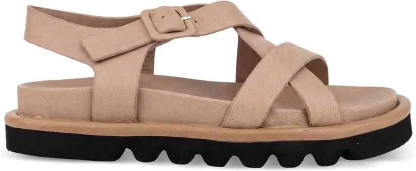 SERGIO MORETTI FIRENZE Sandalen met kruisbandjes Beige