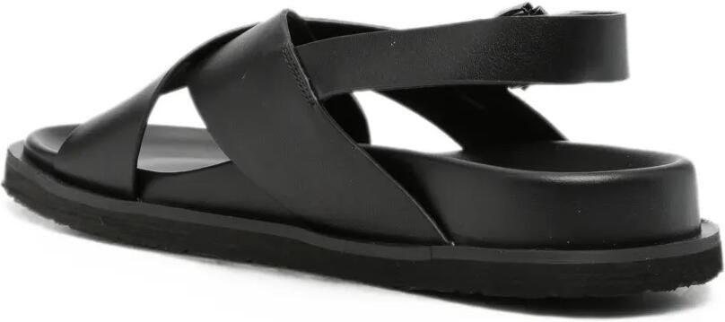 SERGIO MORETTI FIRENZE Sandalen met kruisbandjes Zwart - Foto 4